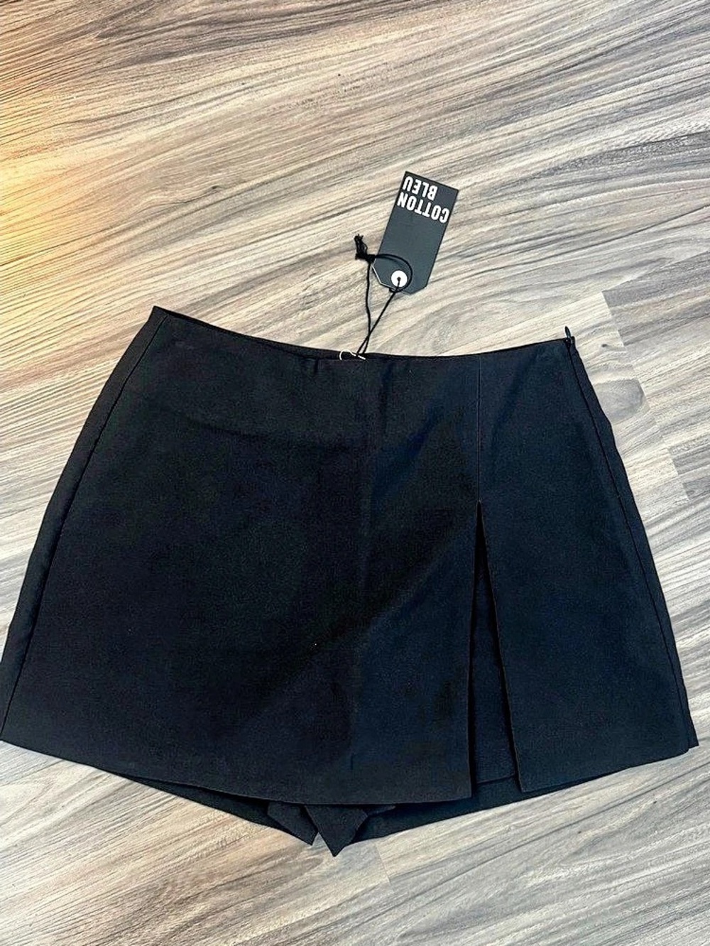Cotton Bleu Black Cotton Skort